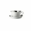 Arzberg Café Au Lait Tasse Mit Untere 0,35 L Tric Silber Titanisiert