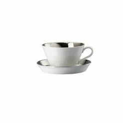 Arzberg Café Au Lait Tasse Mit Untere 0,35 L Tric Silber Titanisiert