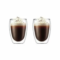 Bodum Cappuccinoglas 2er-Set 0,35 L Pavina